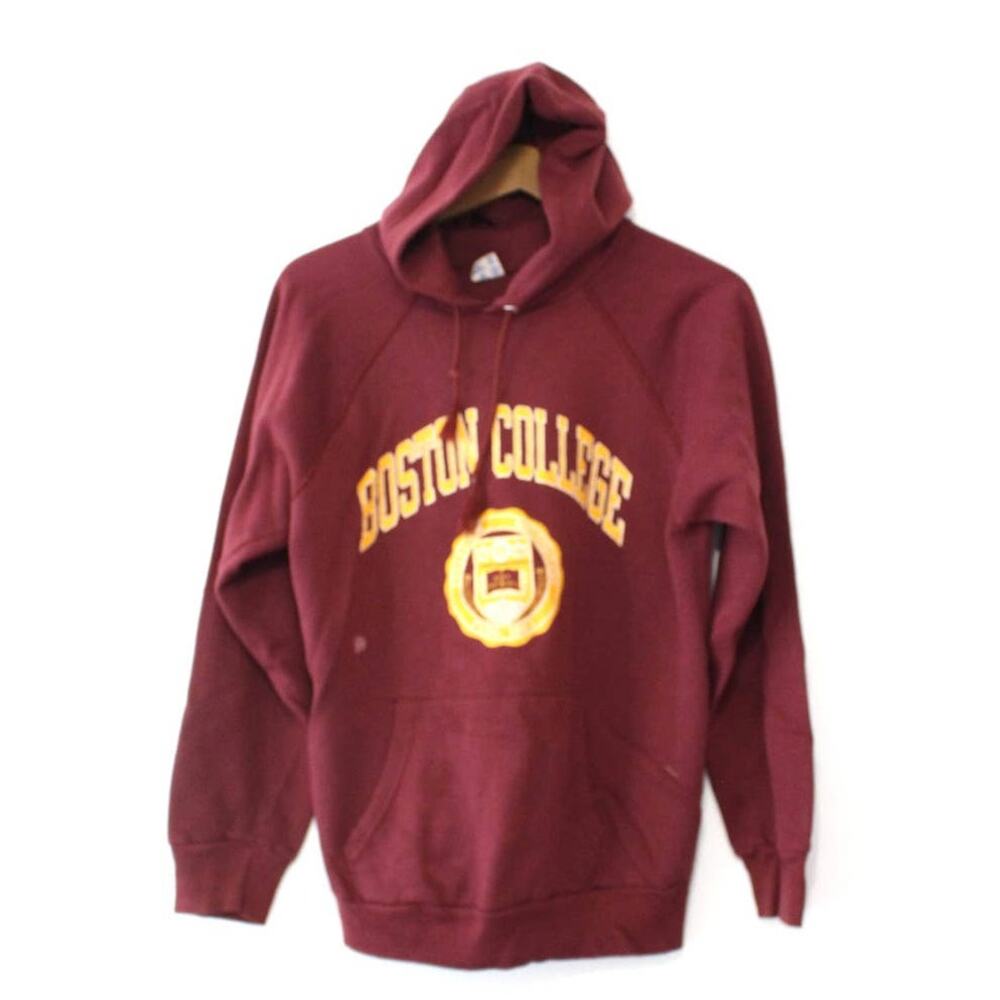 Vintage Boston College Eagles Hooded Champion Sweatshirt Large
